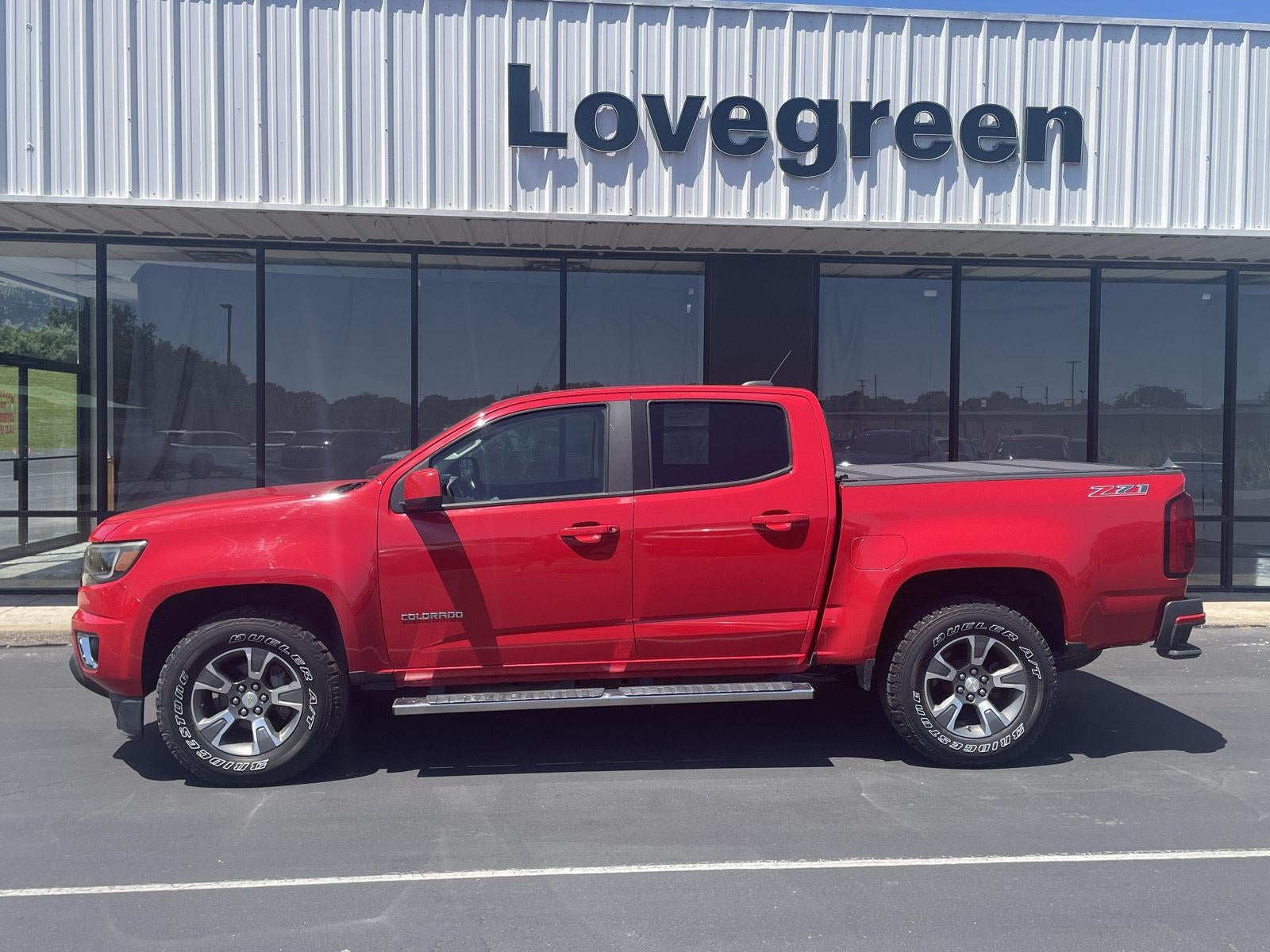 2017 Chevrolet Colorado 4WD Z71 in Red Hot — front three-quarter view